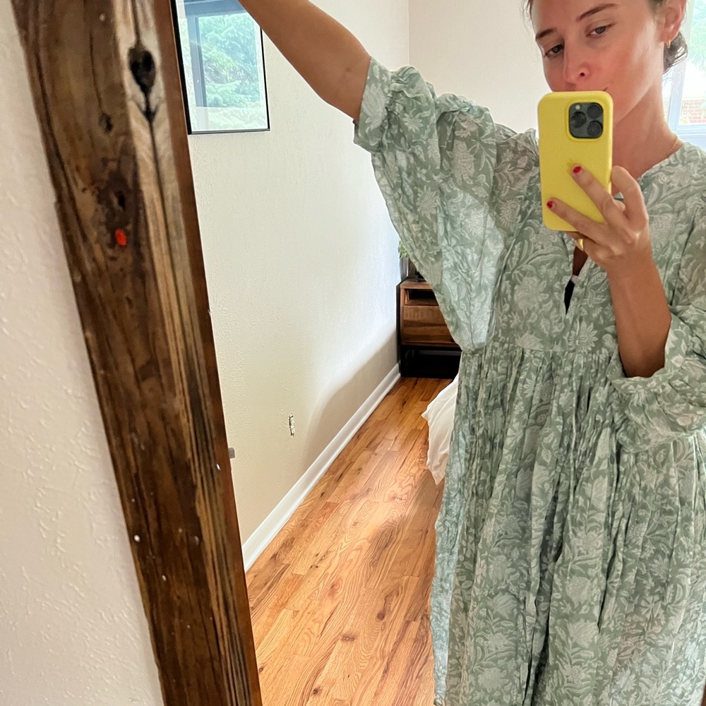 Daughters of India Kyra midi dress in jade - Picture 5 of 6